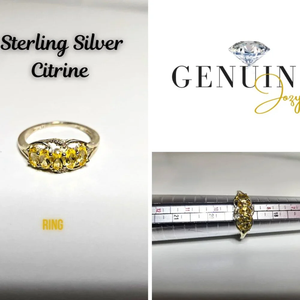 Citrine 5 Stone Ring - Picture 2 of 5